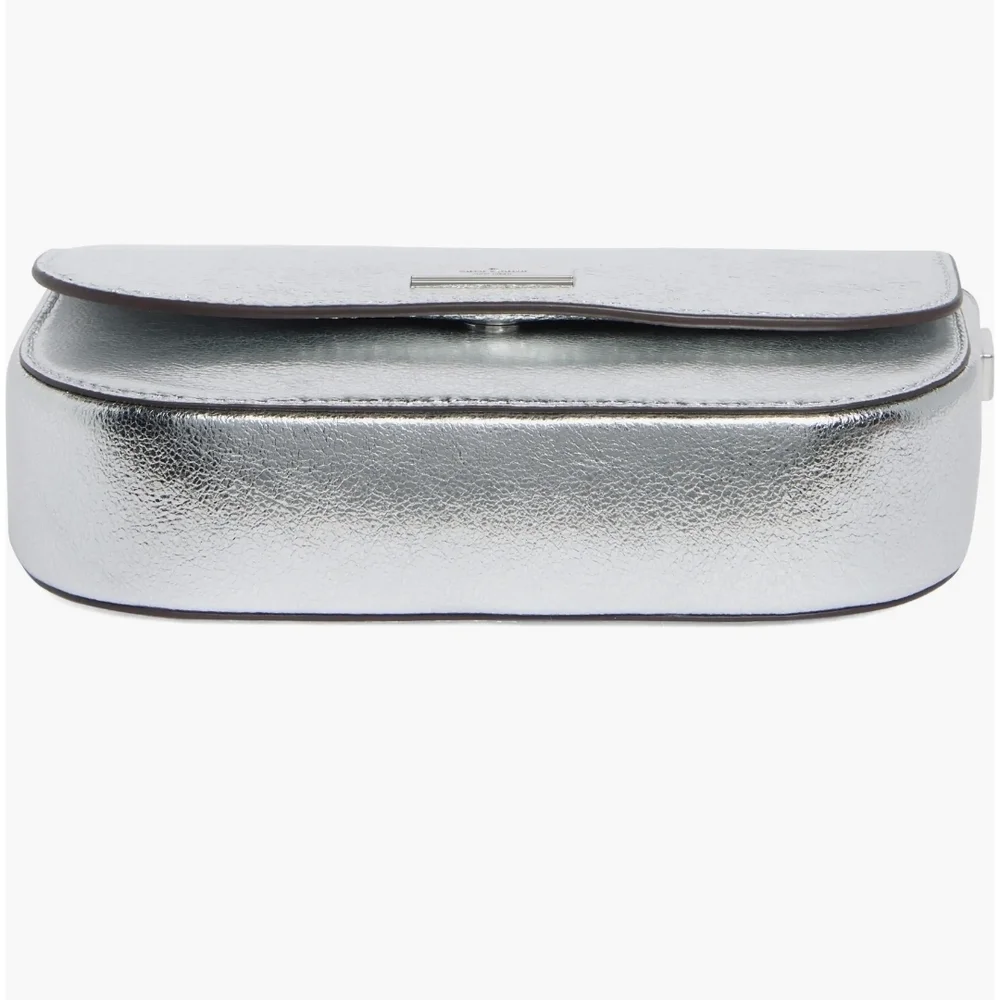 Kate Spade Silver Shoulder Bag with Chain Strap